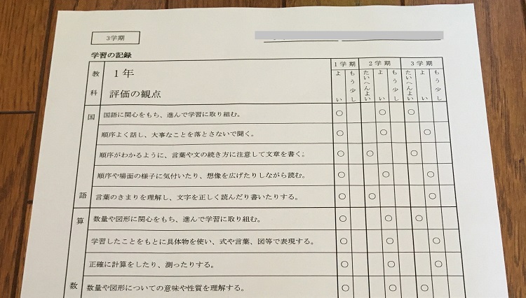 通知表 偏差値 小学一年生終了 ひかりんの学習状況のまとめ ひかりん プリンセスメーカー